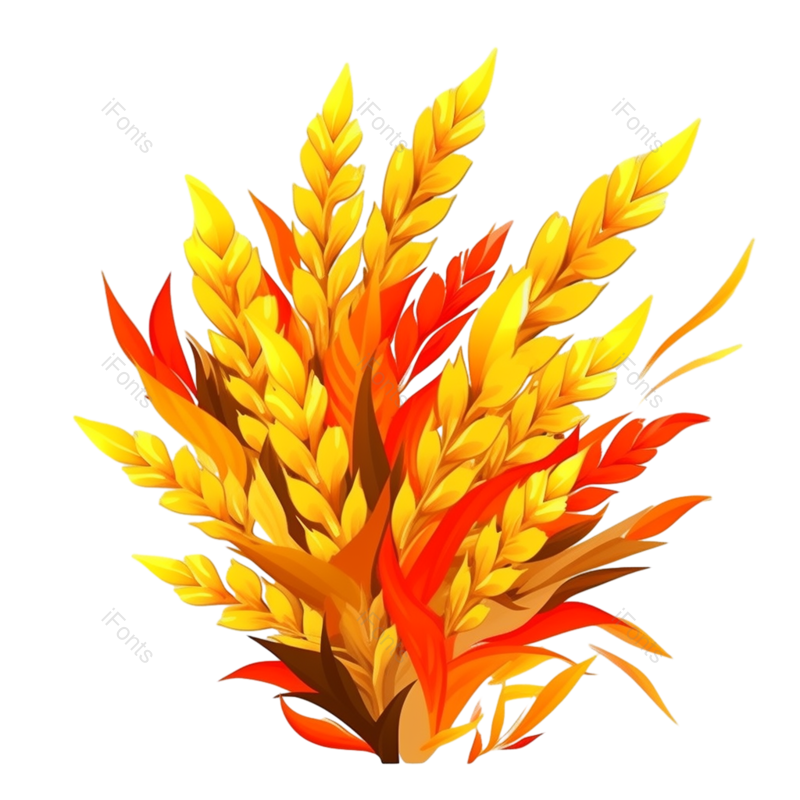 装饰图片,芒种元素,元素PNG,秋天免抠素材